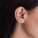 Earrings 18 carat white gold diamond earrings 58 Facettes