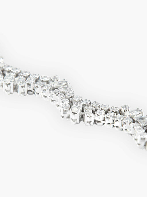 Bracelet Bracelet Or blanc Diamants 58 Facettes