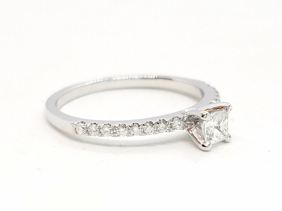 Bague 53 Bague Solitaire Or blanc Diamant 58 Facettes 578729RV