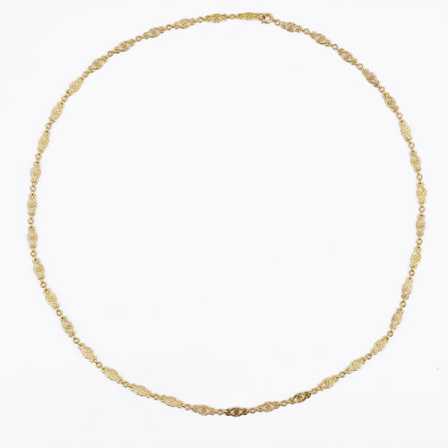 Collier Chaine ancienne en or maille ajourée 58 Facettes 21-799