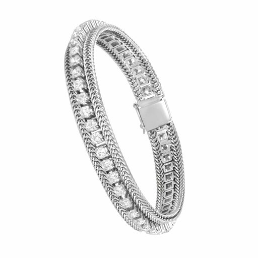 Bracelet Bracelet Ligne Diamants Or blanc 58 Facettes 62100126