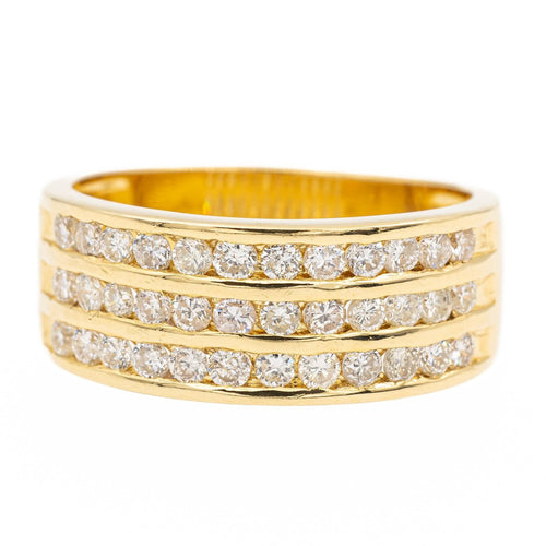 Bague 56 Bague Bandeau Or jaune Diamant 58 Facettes 2303354CN