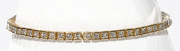 Bracelet Bracelet riviere en or jaune en diamant princesse 58 Facettes