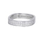 Bague 52 Bague DINH VAN Alliance Carrée 4mm en Or Blanc 750/1000 58 Facettes 62553-58406