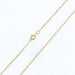 Yellow gold cable link chain necklace 58 Facettes 20-284