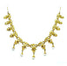 Necklace Drapery necklace 19th yellow gold and pearls 58 Facettes
