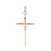 Openwork cross pendant in pink gold 58 Facettes 15-220A