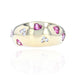 Ring 54 Diamond heart and pink sapphire bangle ring 58 Facettes 21-770A
