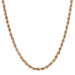 Necklace Yellow gold long twisted mesh necklace 58 Facettes CVCO22