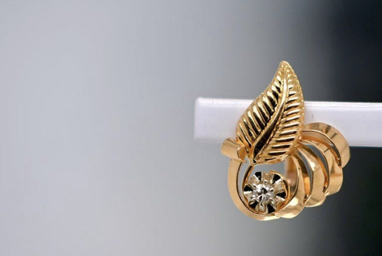 Boucles d'oreilles Boucles d'Oreilles Feuilles Diamants 0.5 Ct 58 Facettes