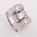 Ring Platinum and diamond ring 58 Facettes