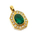 Pendant Vintage emerald & diamond pendant 58 Facettes