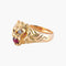 Bague 61 / Or Jaune / Rubis BAGUE "LION" OR, DIAMANTS & RUBIS 58 Facettes BO/220049/NSS