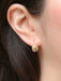 Boucles d'oreilles Dormeuses Art-Déco Or jaune et blanc 58 Facettes J269