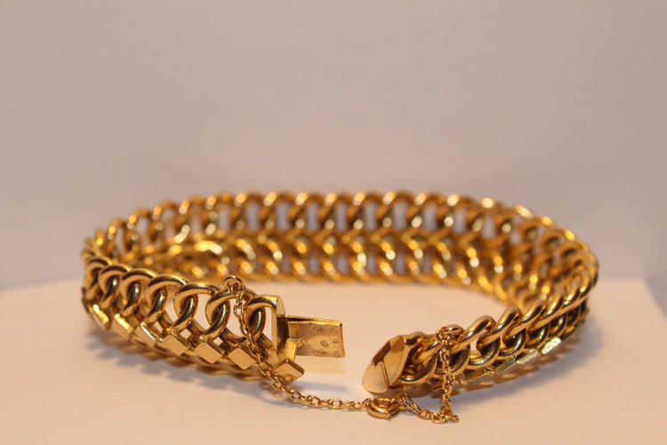 Bracelet Bracelet Maillons et Losanges 58 Facettes 11426D