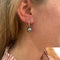 Boucles d'oreilles Boucles d'oreilles or blanc, diamants, perles. 58 Facettes 31488