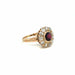 Bague 53 Bague Diamants Grenat 58 Facettes