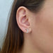 Boucles d'oreilles Boucle d'oreille demi-lune diamants or jaune 58 Facettes