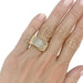 Ring 52 “Tank” ring in pink gold, platinum and diamonds. 58 Facettes 31833