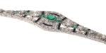 Diamond, onyx and emerald bracelet 58 Facettes 20358-0165