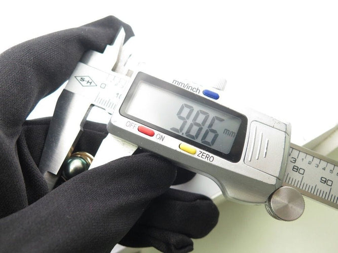 Bague 54 bague perle noire 10mm or jaune 18k 21gr taille 54 black pl 58 Facettes 253779