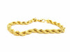 Bracelet Twisted mesh bracelet Yellow gold 58 Facettes 720147CD
