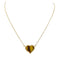 Collier Collier pendentif, "Coeur", or jaune, oeil de tigre. 58 Facettes 32133