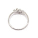 Bague Bague grappe diamants or blanc 58 Facettes