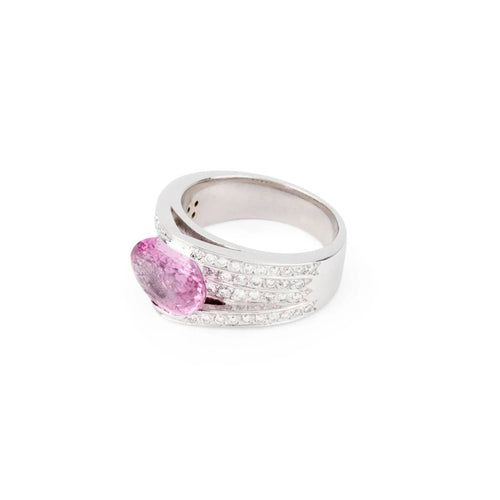 Bague 55 Bague Or Saphir Diamants 58 Facettes 1