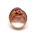 Ring Ruby diamond cocktail ring rose gold 58 Facettes