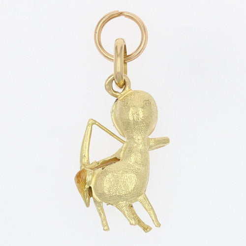 Pendentif Breloque ancienne or émail cupidon 58 Facettes 13-164