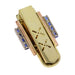 Vintage Vogue Clip Clip: Sapphires set in tricolor gold 58 Facettes 24046-0110