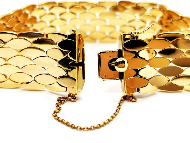 Bracelet Bracelet Manchette Or jaune 58 Facettes 1176215CN