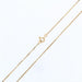 Fine gold chain necklace with cube mesh 58 Facettes 21-570B