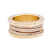 Ring 54 Bulgari ring, “B.Zero1”, yellow gold and diamonds. 58 Facettes 33384