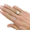 Bague 53 Bague marguerite perle et diamants. 58 Facettes 32110