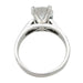 Bague Bague diamant 2,01 carats, en or platine. 58 Facettes