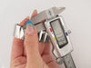 Montre montre FRED 30 mm quartz en acier palladie & diamants 0.8 ct 58 Facettes 254806