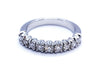Ring 53 Half wedding ring White gold Diamond 58 Facettes 578775RV