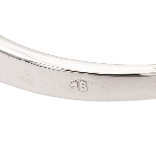 Bague 53 Bague demi alliance Or blanc Saphir 58 Facettes 2432014CN