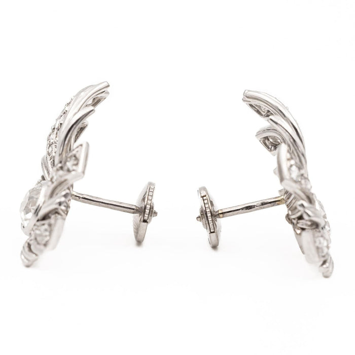 Boucles d'oreilles Boucles d'oreilles Or blanc Diamant 58 Facettes 2308535CN