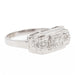 Ring 51 Tank Ring White Gold diamond 58 Facettes 2360810CN