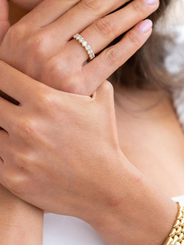 Bague 53 Bague Alliance américaine Or jaune Diamant 58 Facettes 2303174CN