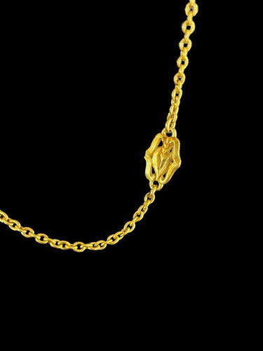 Collier Chaine Art Nouveau émaillée 58 Facettes