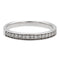 Bague 54 Bague Alliance Or blanc Diamant 58 Facettes 578405CD