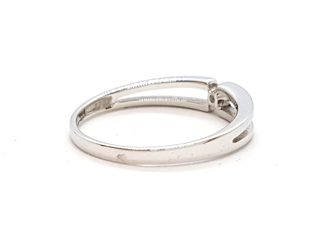 Bague 56 Bague Solitaire Or blanc Diamant 58 Facettes 06312CD