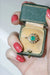 Ring 52 Daisy ring Yellow gold Emerald and Diamonds 58 Facettes