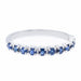 Bague 56 Bague Alliance Or blanc Saphir 58 Facettes 2309005CN