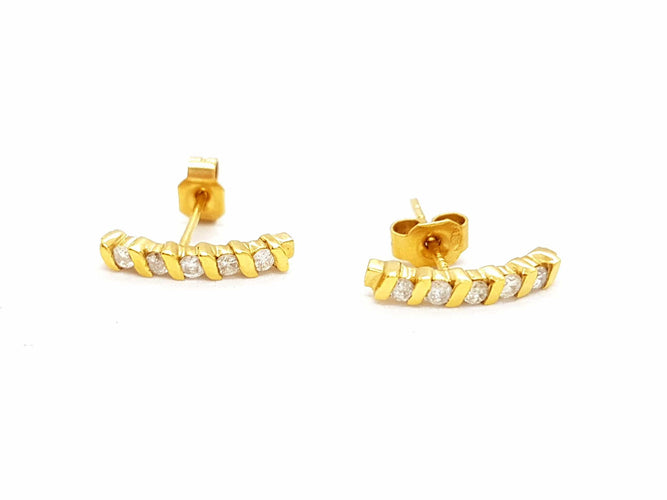 Boucles d'oreilles Boucles d'oreilles Or jaune Diamant 58 Facettes 06433CD
