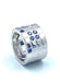 50 CARTIER ring. Ring White gold Sapphires Diamonds Straps Collection 58 Facettes
